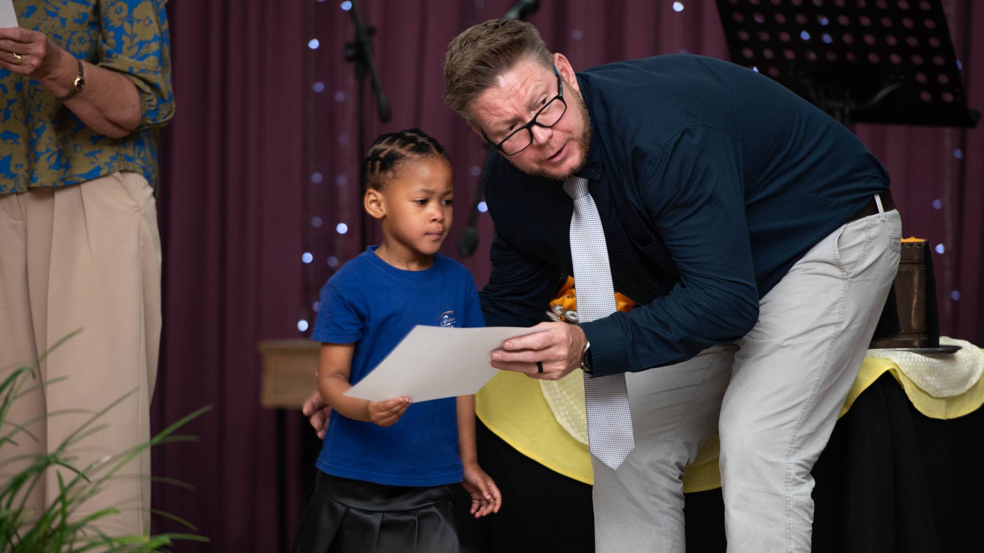 School chapel service